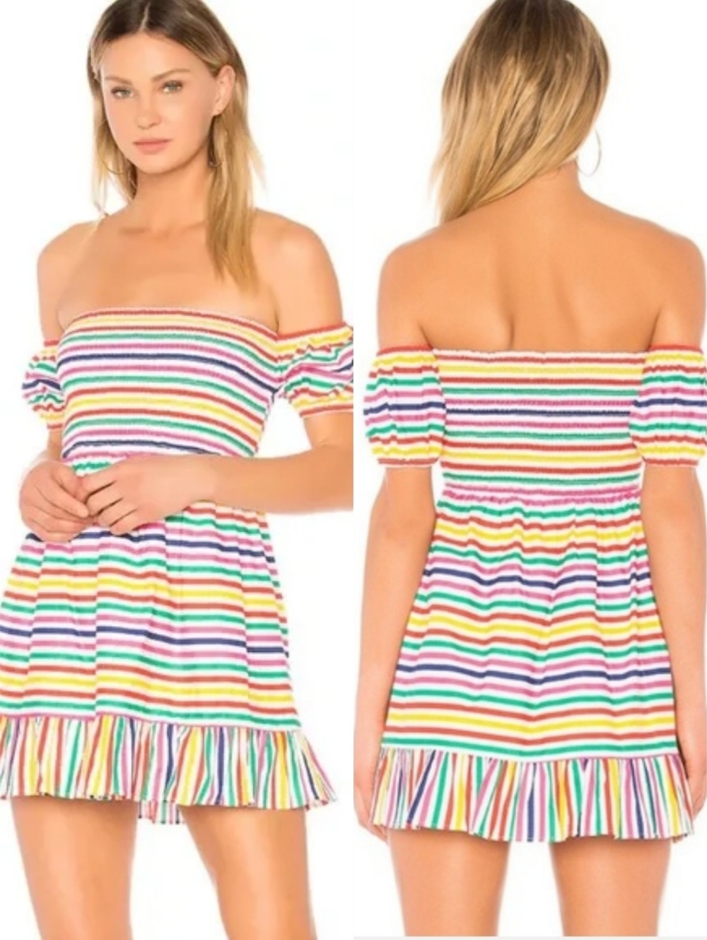 Revolve Lovers + Friends Tony mini dress in Rainbow size small